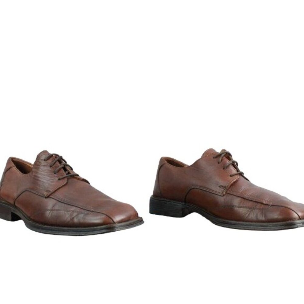 Bostonian Men's Brown Leather Square Toe Lace Up Dress Oxford Shoes Size 9 M - Picture 3 of 9